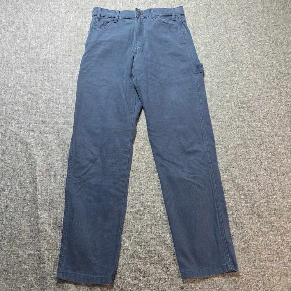 Dickies Jeans Mens 30x32 Black Carpenter Utility Workwear Denim Pants Straight